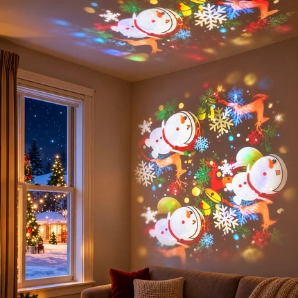 β Turn Any Room Into a Christmas Wonderland β Holiday Projection Night Light