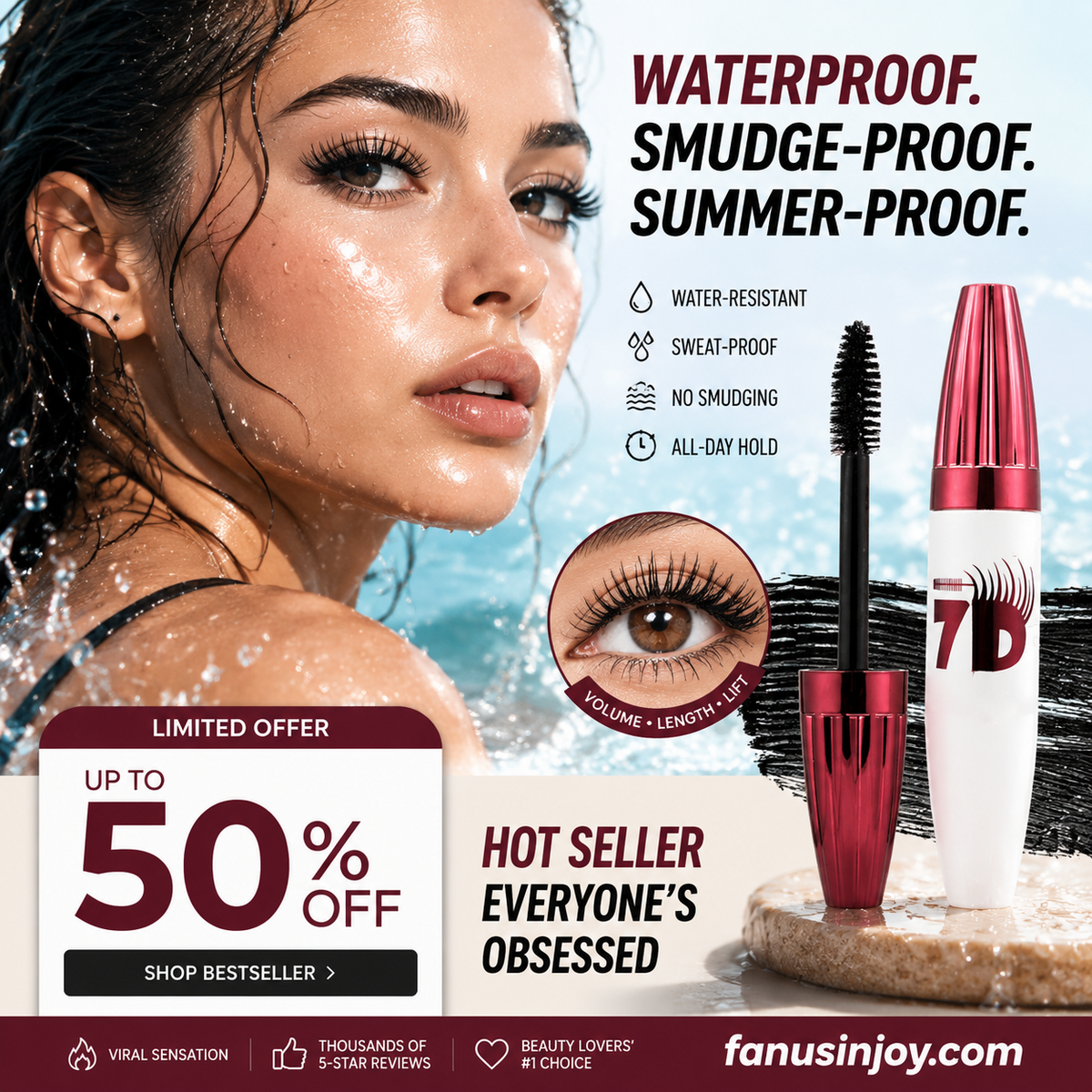 🔥Buy 1 get 1 free(2pcs)🔥Smudge-Proof Curling & Lengthening Mascara