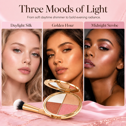 ✨ Last Day Buy 2 Get 1 Free ✨Glow Wardrobe Highlighting Eye & Cheek Palette