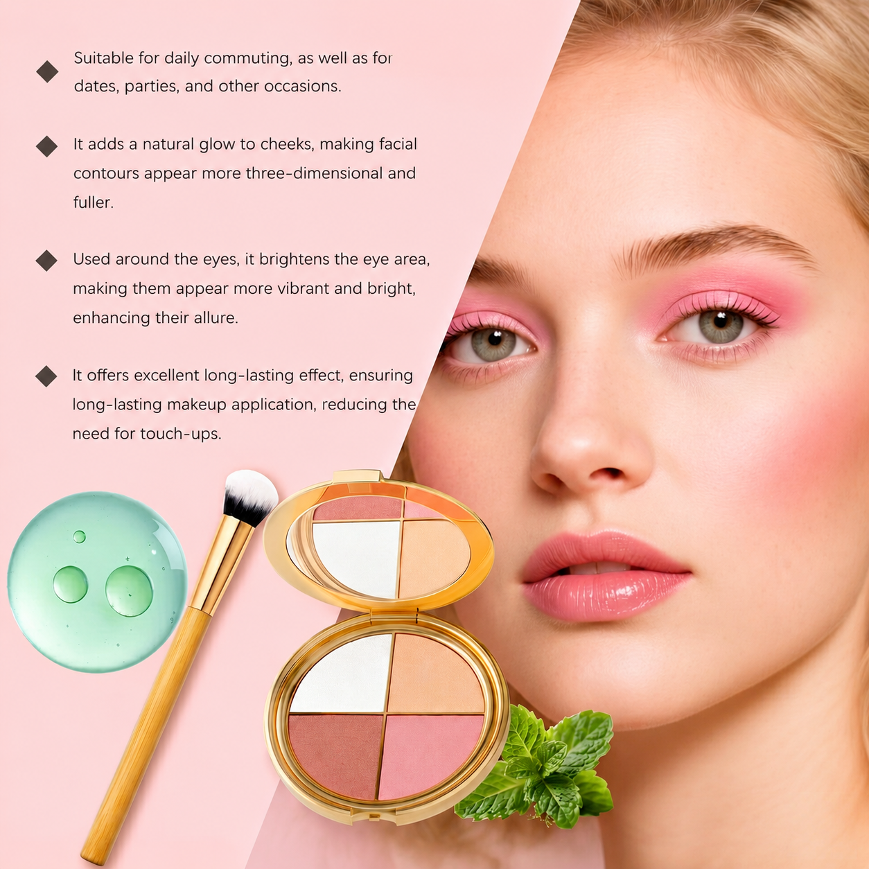 ✨ Last Day Buy 2 Get 1 Free ✨Glow Wardrobe Highlighting Eye & Cheek Palette