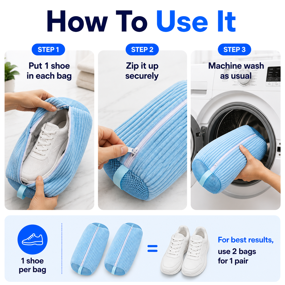🫧Shoe Laundry Bag(📦Last Day Buy 1 Get 1 Free)