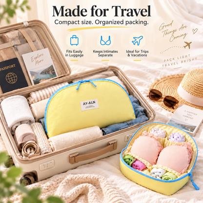 🧳 3-in-1 Travel Underwear Storage Bag