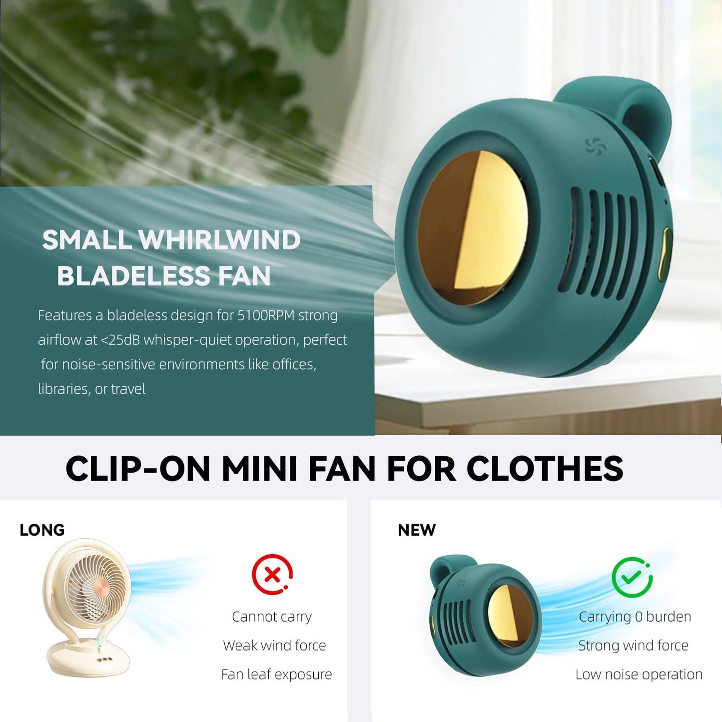 portable mini fan🍃
