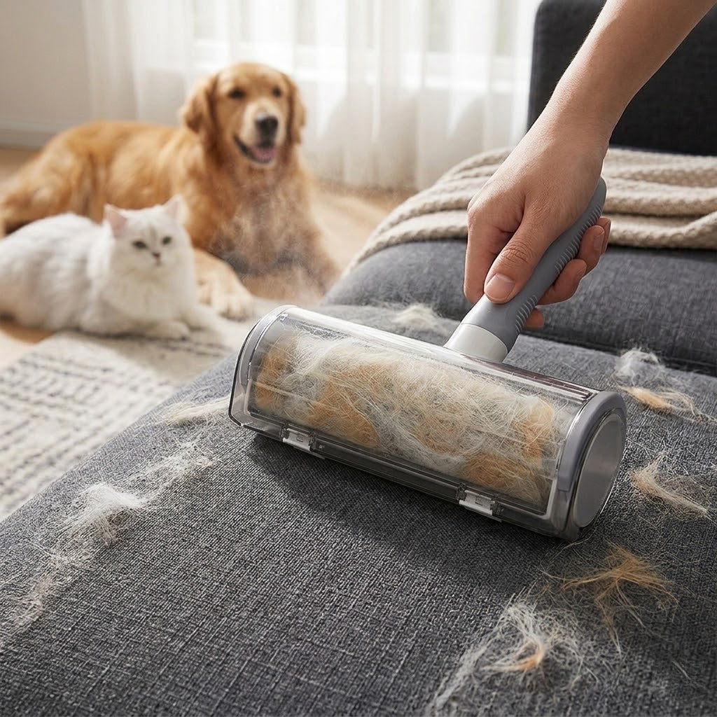 T-Shaped Pet Hair Roller Brush
