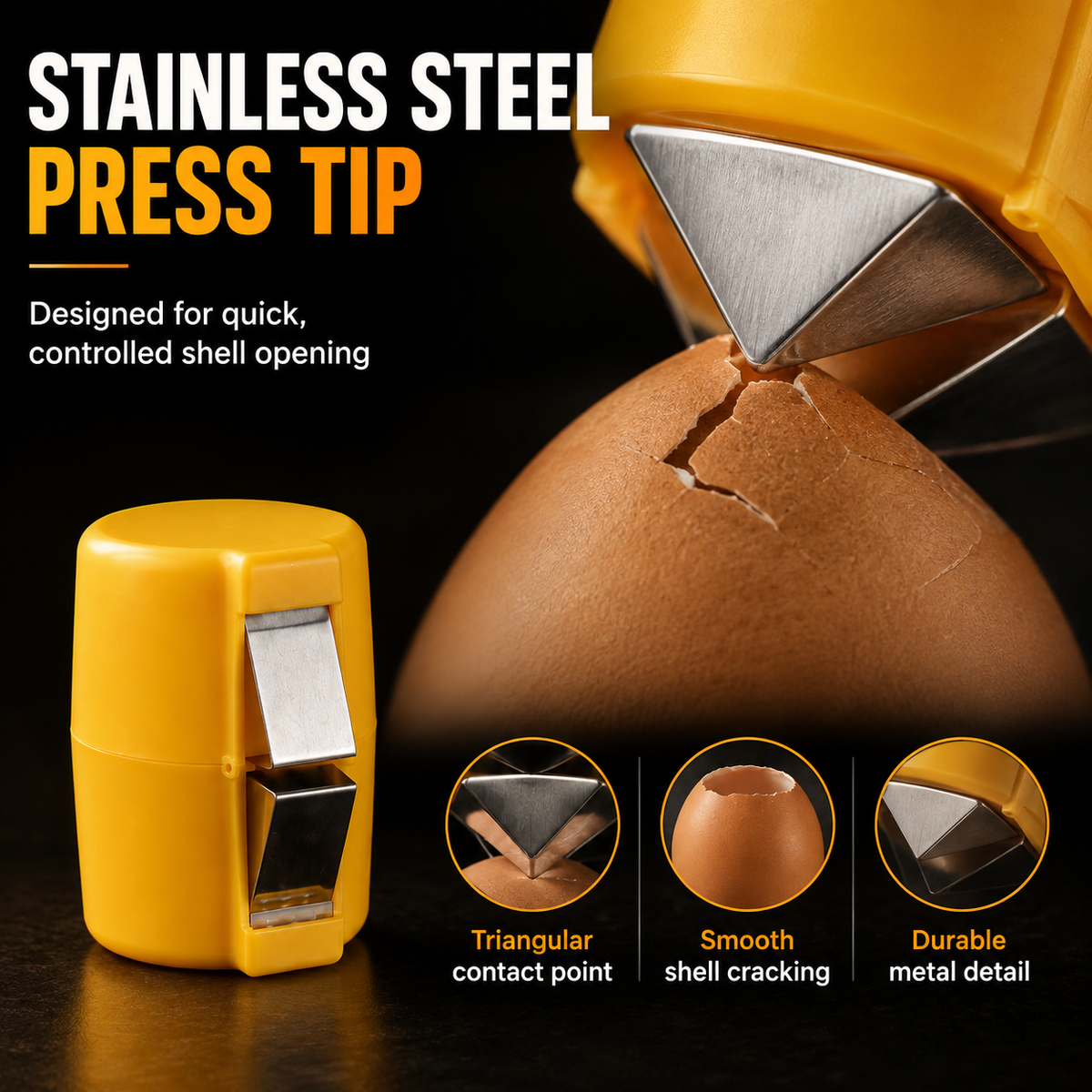 🔥This Week's Special Offer 50% OFF - Egg Shell Opener-Buy 1 Get 2 Free